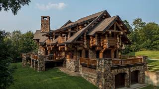 Touring The ULTIMATE Vacation Log Home
