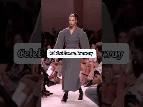 Celebrities Walking The Runway⚡️#celebrities #runway #fashion #shorts