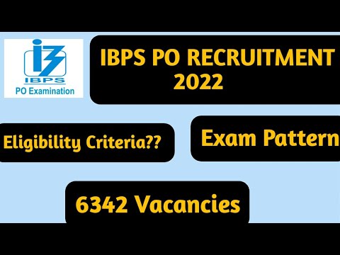IBPS PO RECRUITMENT 2022 Total 6432 Vacancies #ibps #ibpspo #govtjobs