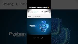 Python Essentials 1 Free Certification by CISCO...