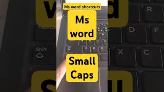 Instantly change into Small Caps in Ms word using this PRO tips #shortcutkeys #windowstips #msword