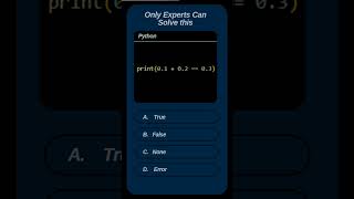 Only Coding Masters Can Solve This! 🔥 Write Your Answer in the Comments! python exercise 30 #shorts
