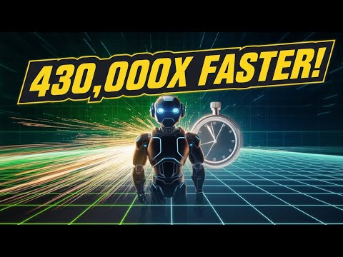Robots Trained 430,000 Times FASTER Than Reality in Simulation!