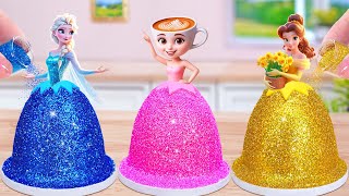 Princess Cake & Ballerina Cappuccina Cake💗Satisfying Miniature Pull Me Up Cake Baking Recipe