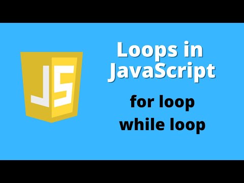 Loops in JavaScript - for loop and while loop