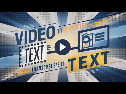 Video to text | Video to text converter | How to transcribe video to text
