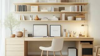Japandi Home Office // Creating a Harmonious & Productive Space //  Japandi Workspaces // Harmonious
