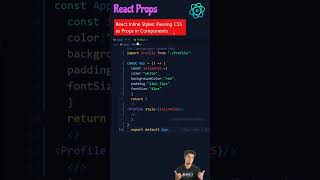 🔥React Inline Styles: Passing CSS as Props in Components #viralvideo  #youtubeshorts #viralshorts