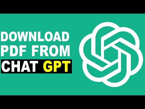 HOW TO DOWNLOAD PDF FROM CHATGPT