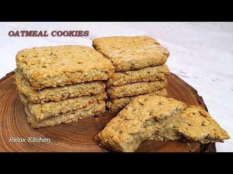 Super easy crispy oat cookies | Healthy Oatmeal Cookies Recipe | Simple and Nutritious