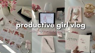 getting my life(back) together 🌱 lots of deep cleaning, productivity, + organizing my room!