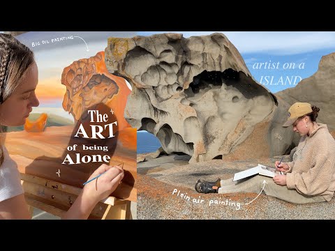 The ART of being Alone ★ plein air painting & creating a big oil artwork (ft. Kangaroo Island)