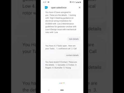Google Assistant Salesforce