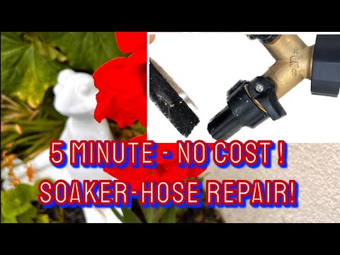 DIY Soaker Hose Fix! No $! 5-Minutes! No Parts Needed! So easy, it’s embarrassing I didn’t know!