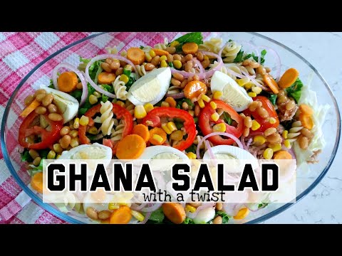 Healthy salad recipe 2020| How to prepare Christmas salad | How to prepare Ghana salad | Nyafeme TV
