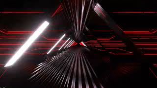 Red Dark Effective Futuristic Hallway with Strobe Neon Lights VJ Loops #strobe #neon #vjloops #red