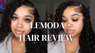 AMAZON HAIR REVIEW| LEMODA HAIR 13x6 HD LACE WATER WAVE WIG | 250% DENSITY HUMAN HAIR UNIT