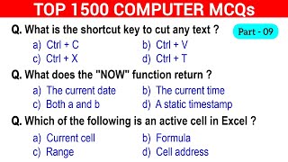 🔥1500 Computer Fundamentals MCQs – Part 9 | Crack Any Exam Easily! 