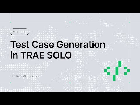 Test Case Generation in TRAE SOLO
