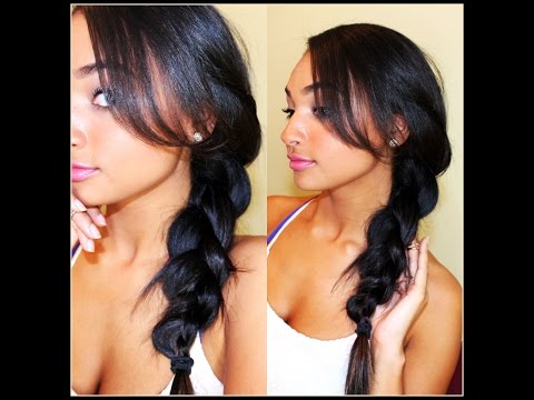 Go to lazy hair style- Braid (no heat)