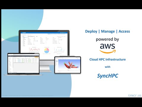 Amazon Web Services (AWS) HPC Deployment using SyncHPC