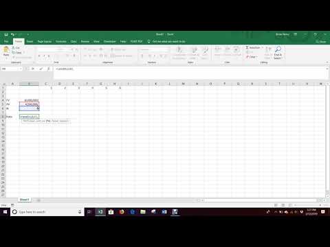 Excel =RATE and Cash Flow Model