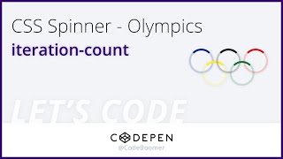 Let's Codepen: #3 Olympics CSS Spinner (Loading Animation)