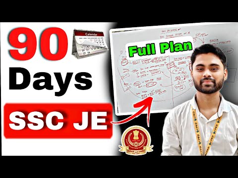 SSC JE 2025 | 90 Days Full Study Plan 🔥 | Crack SSC JE in First Attempt