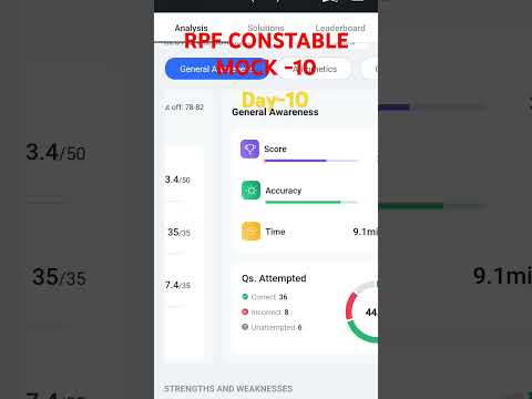 #viralvideo #viralshort #ssc #sscgd #railways RPF CONSTABLE PYQ MOCK -10