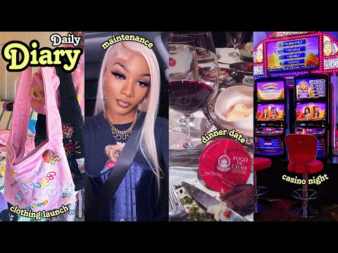 DAILY DIARY: MAINTENANCE DAY + CLOTHING BRAND LAUNCH + CASINO NIGHT + DINNER CELEBRATION