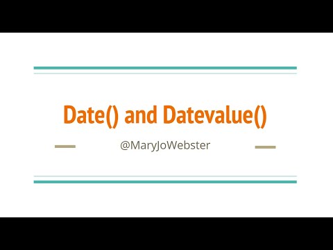 Excel Magic: Date() and DateValue()