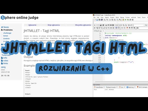 Tagi HTML– SPOJ | C++