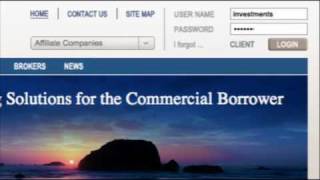 Savvy Real Estate Capital - Web application design