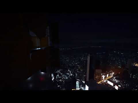 Mirror's Edge Catalyst ambience (live wallpaper) - City of Glass at night from the highest viewpoint