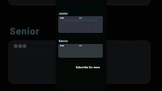 Junior vs Senior Developer in HTML & CSS! 🧠💻#JuniorVsSenior #HTML #CSS   #WebDesign #CSSTrick