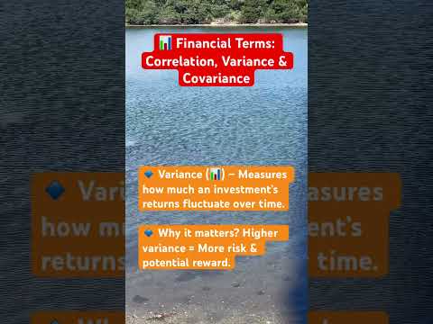 📊 Financial Terms: Correlation, Variance & Covariance #financeeducation