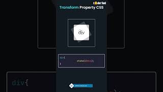 Transform property css #CSSTransform #WebDevelopment #FrontendDev #WebDesign