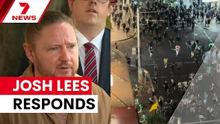 'Sickening state violence': Protest organiser slams police over Sydney rally | 7NEWS