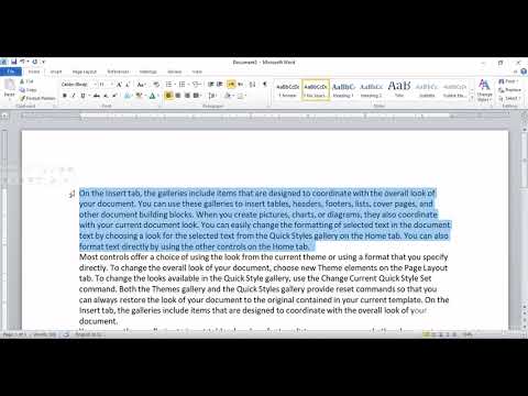 How to Justify text of MS-Word