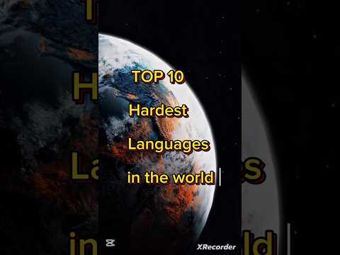Top 10 Hardest languages in the world✨️🌎#viralshorts#languages