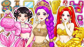 🎀Paper DIY🎀KPOP DEMON HUNTERS Rumi Skincare +Makeup Blind Bag Unboxing ASMR| RESCUING RUMI ZOEY MIRA