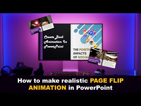 How to Make Realistic page flip Magazine Style | PowerPoint