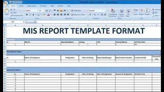 EXCEL REPORT (MIS REPORTING) #ADVANCE EXCEL LEARNING