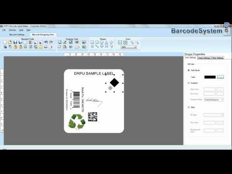 Barcode Maker Software: How to design barcode label using drawing tool