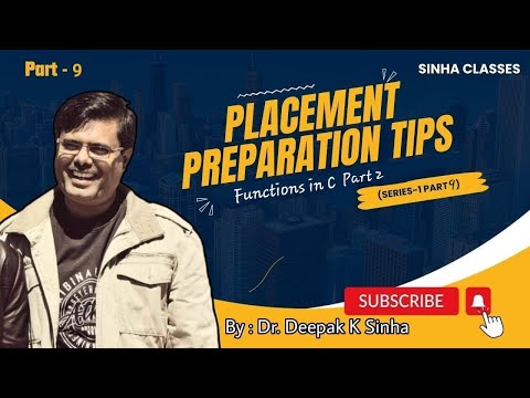Functions in C (Part-2)| Programming in C | Placement Preparation for CSE | Tech Placement