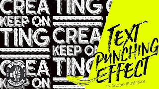 Illustrator Tutorial - Text Shadow punch effect using illustrator pathfinder