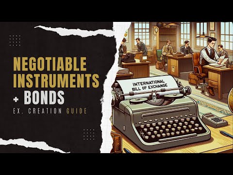 YUSEF EL - Bond Basics 101 - How To Create Private Bonds For Negotiable Instruments