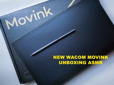 UNBOXING THE NEW WACOM MOVINK 13, the first OLED professional pen display  ~ASMR