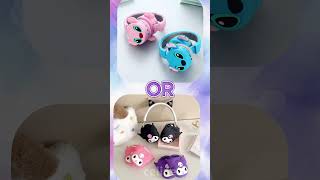 Stich vs Kuromi 💙💜 #choose #aesthetics #viralvideo   #shorts #stitch #kuromi   #sanrio