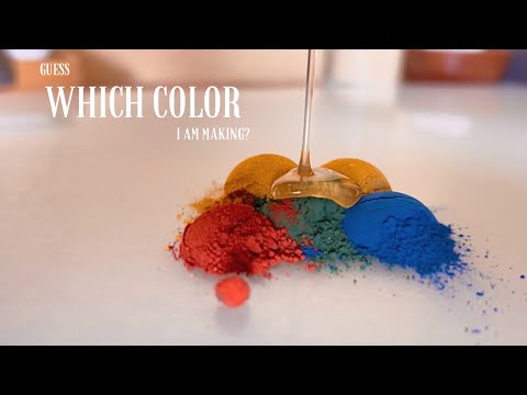 Which Color am I Mixing? I bet you can't guess 😉✨